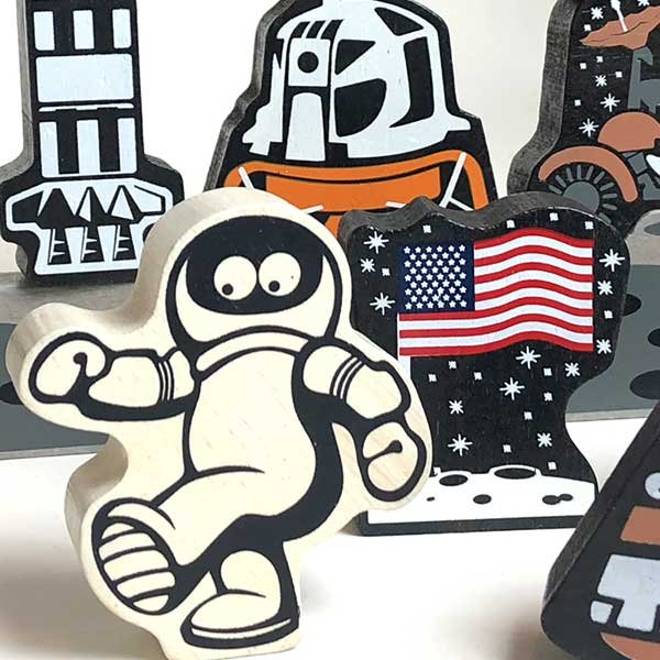 Begin Again Lunar Lander Stacking Game and Playset by Begin Again - Learning Bugs UK