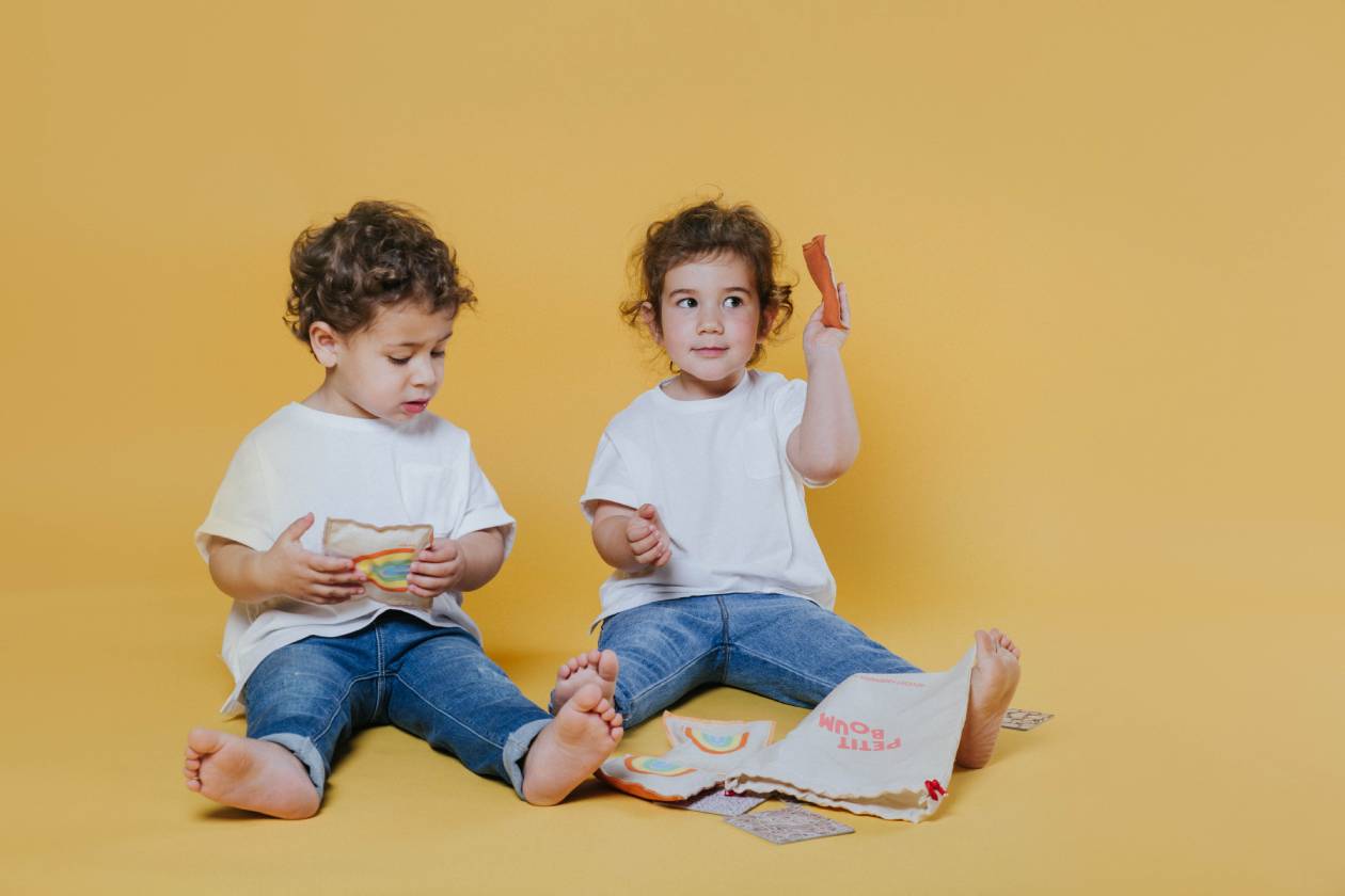 Petit Boum - Rainbow Touch Sacks by Petit Boum - Learning Bugs UK