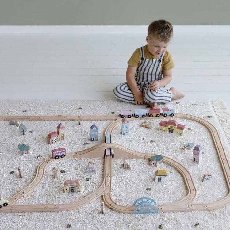 Little Dutch Railway Train XL - Starter Set by Little Dutch - Learning Bugs UK