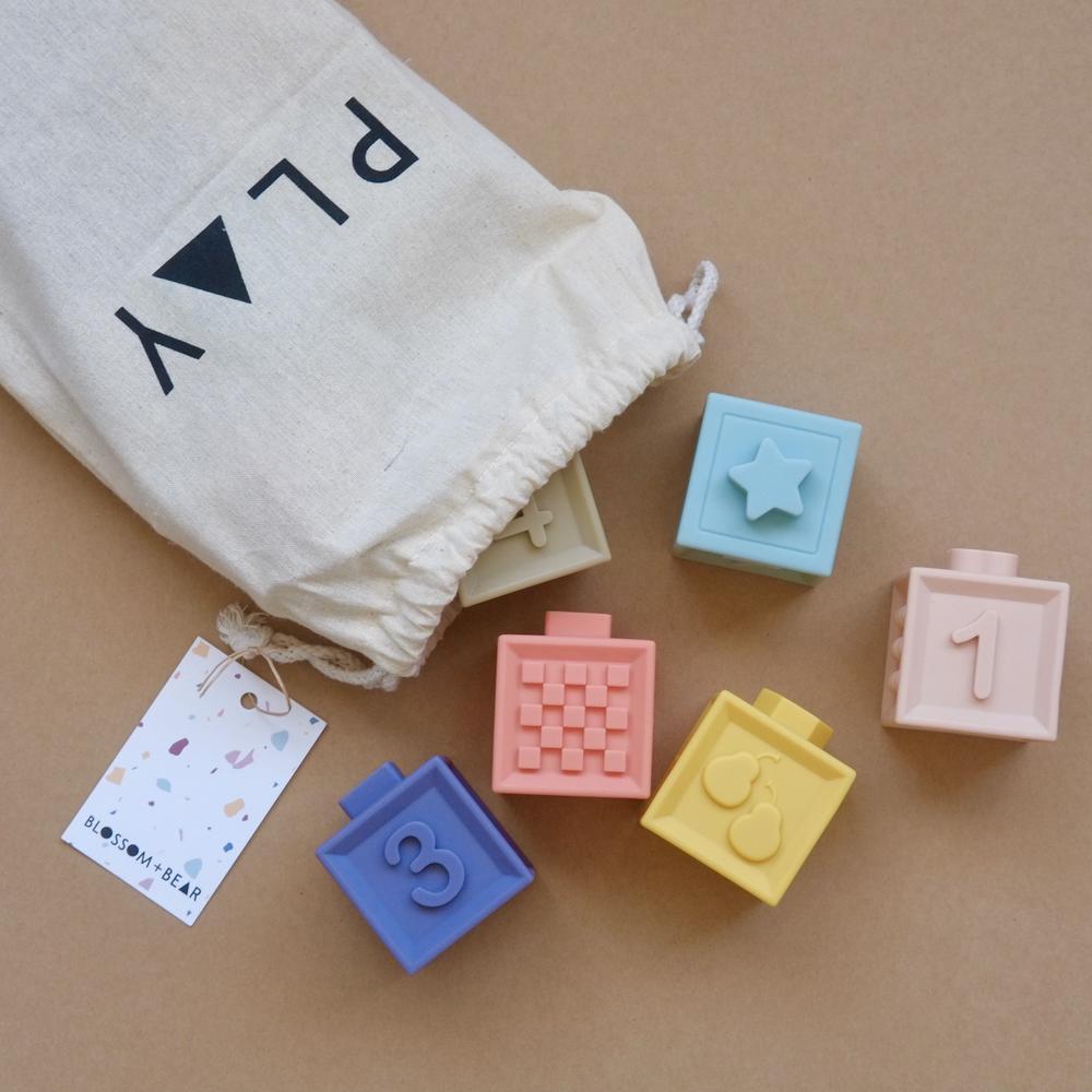 Silicone Number Blocks by Blossom And Bear - Learning Bugs UK
