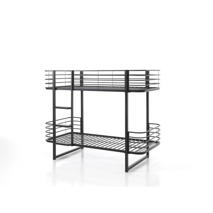Oscar Bunkbed - Black PICK UP ONLY FROM OUR WAREHOUSE ONLY with £150 off send own courier by Vipack - Learning Bugs UK