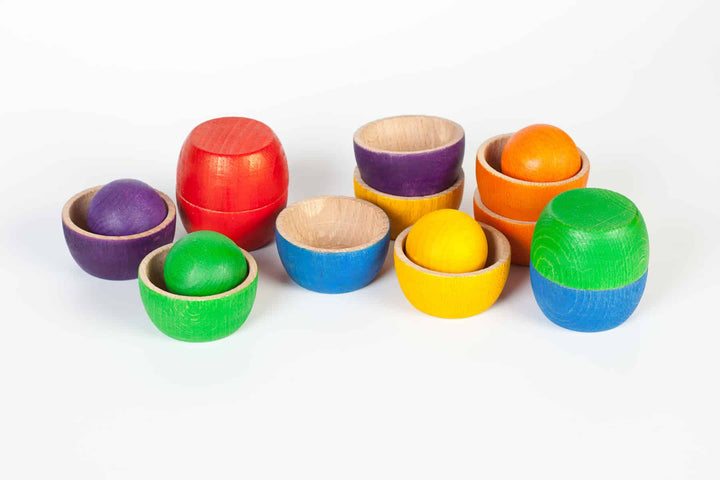 Grapat 12 Wooden Bowls and 6 Balls