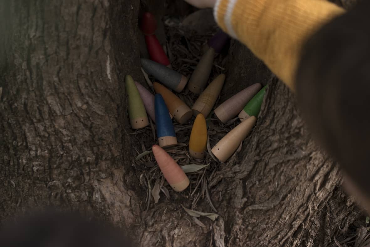 Grapat Sticks - Set of 6 Wooden Figures by Grapat - Learning Bugs UK