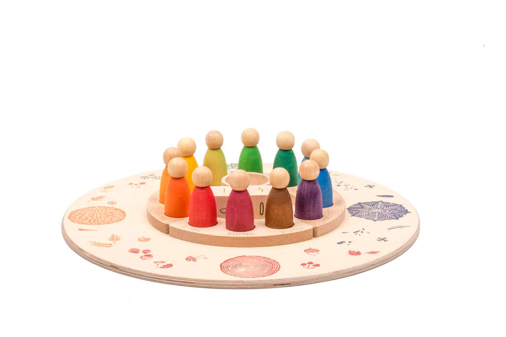 Grapat Platform 4 Seasons 4 Elements - Wooden Play Base by Grapat - Learning Bugs UK