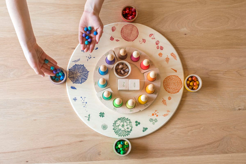 Grapat Platform 4 Seasons 4 Elements - Wooden Play Base by Grapat - Learning Bugs UK