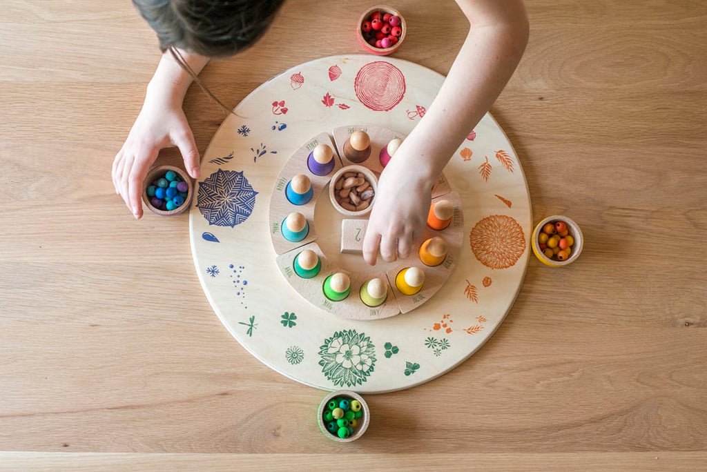 Grapat Platform 4 Seasons 4 Elements - Wooden Play Base by Grapat - Learning Bugs UK