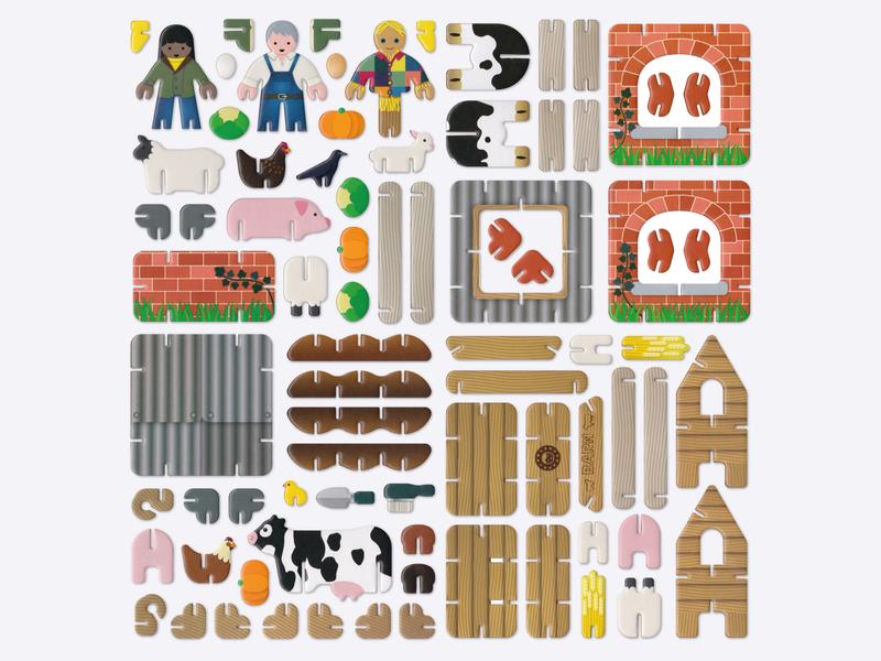 Playpress - Farmyard Eco-Friendly Playset by Playpress - Learning Bugs UK