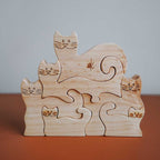 Wooden Cats Puzzle by Kaspi Land - Learning Bugs UK