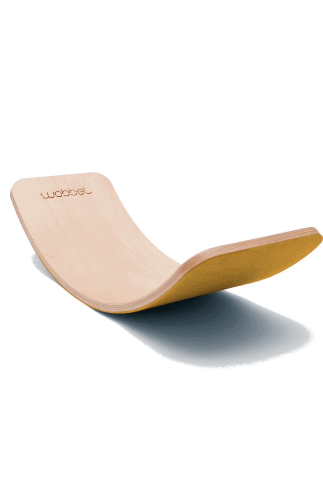 Wobbel Board Pro Transparent With Felt - Mustard