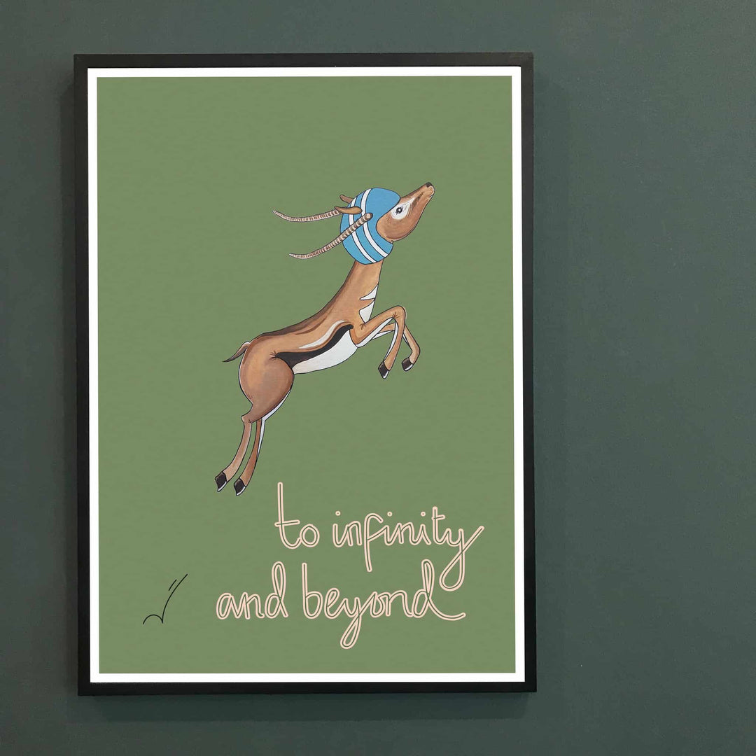 To Infinity & Beyond Gazelle Print