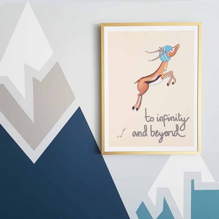 To Infinity & Beyond Gazelle Print