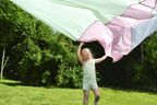 Giant Play Parachute 3.4m - Pastel Colours with 8 Handles by Traditional Garden Games - Learning Bugs UK