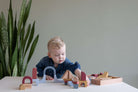 Little Dutch Wooden Building Blocks - Pure & Natural - Set of 47 by Little Dutch - Learning Bugs UK