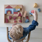 Little Dutch Wooden Building Blocks - Pure & Natural - Set of 47 by Little Dutch - Learning Bugs UK