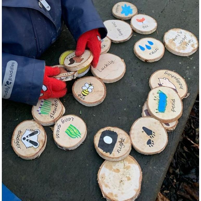 Green Earth Learning Nature Storytelling Wooden Discs Gift Set