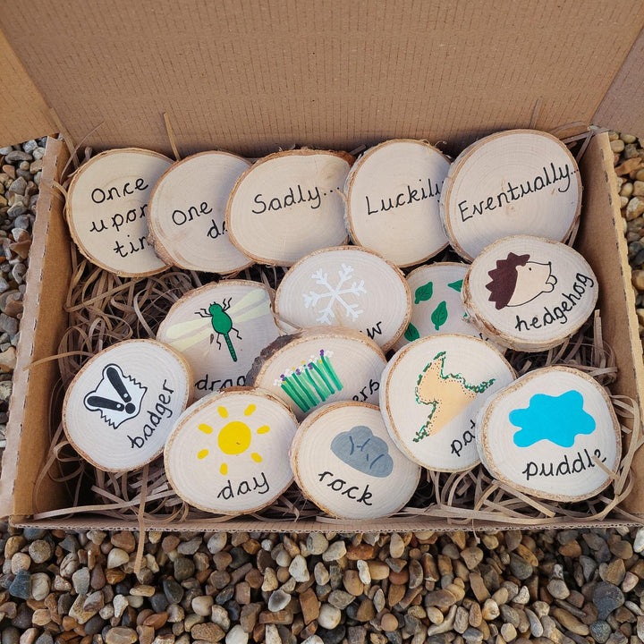 Green Earth Learning Nature Storytelling Wooden Discs Gift Set