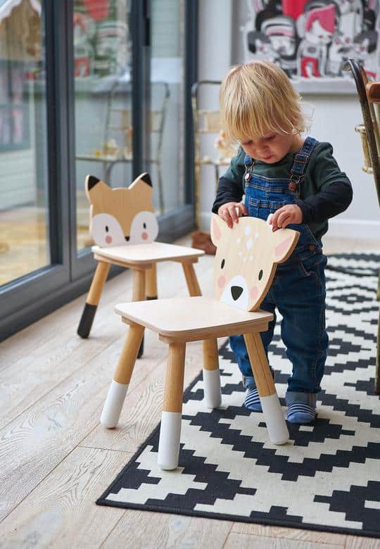 Forest Deer Chair - Wooden Toddler Seat by Tenderleaf Toys - Learning Bugs UK
