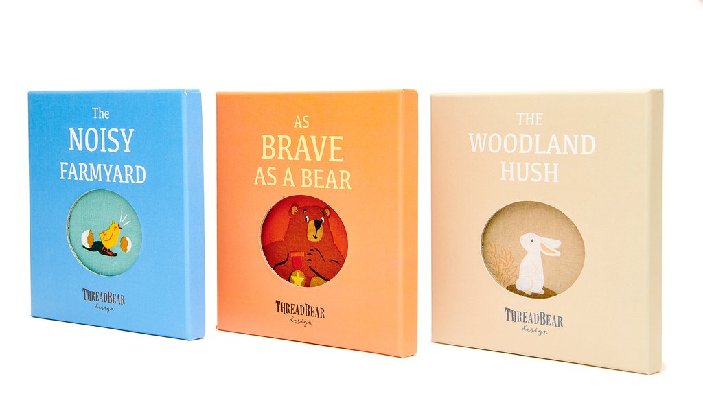 Thread Bear As Brave as a Bear Rag Book