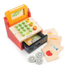 Wooden Till with Money - Kids Role Play Cash Register Toy by Tenderleaf Toys - Learning Bugs UK