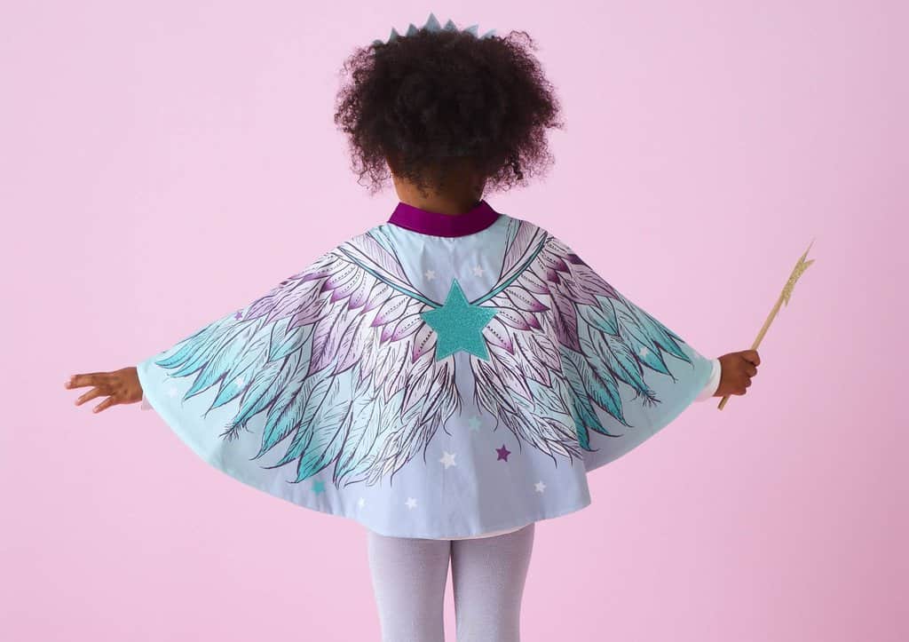 Kids Angel Wings Cape and Crown play set