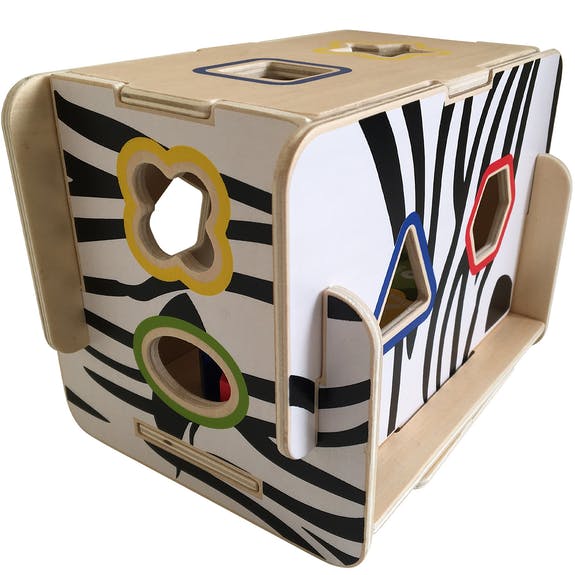 Bee Smart Wooden Zebra Shape Sorter by Bee Smart - Learning Bugs UK