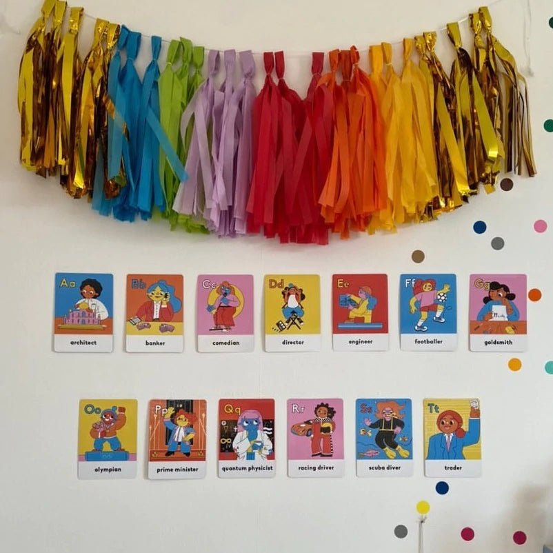 Boss Babs The GALphabet - Flash Cards by Boss Babs - Learning Bugs UK