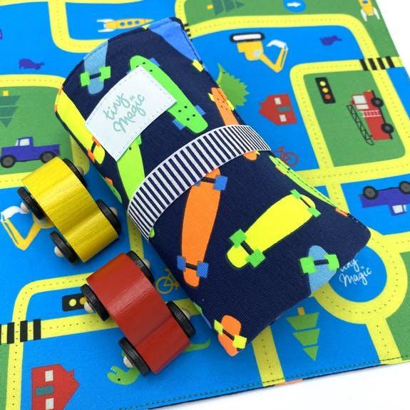 Tiny Magic Car Set - Fluo Skate Edition by Tiny Magic Kids Toys - Learning Bugs UK