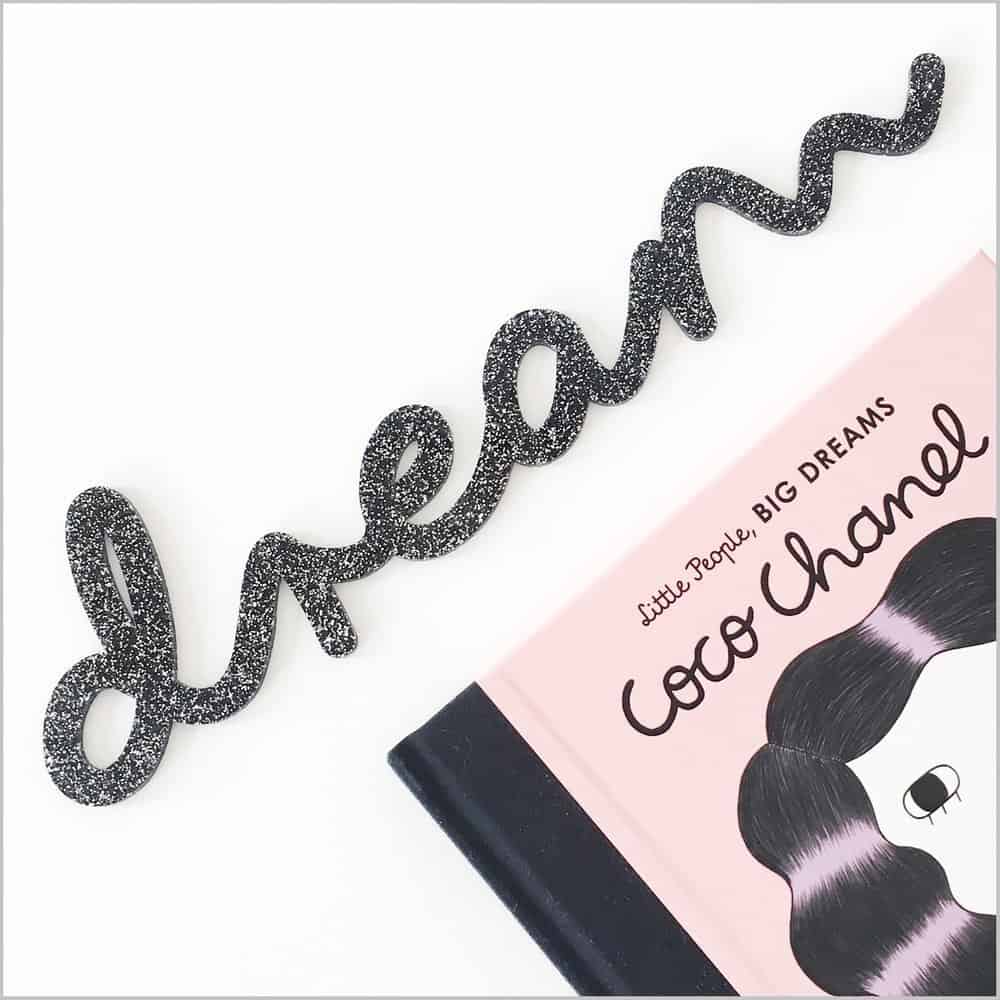 Lala Loves Decor Glitter Acrylic Dream Sign by - - Learning Bugs UK
