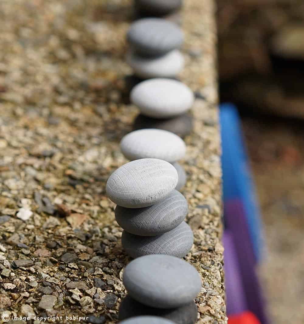 Grapat Mandala Stones x36 Grey