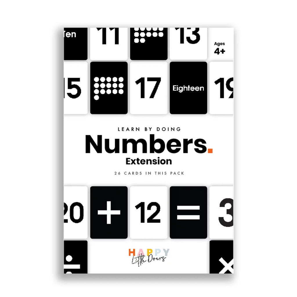 Buy Happy Little Doers Learn Numbers Flashcards - Extension Pack | for kids by Learning Bugs UK
