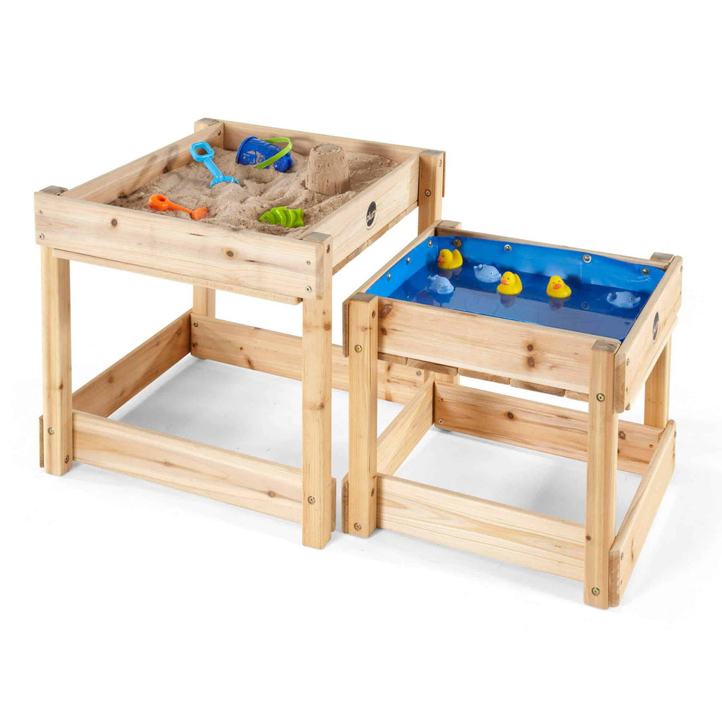 Plum Wooden Sandy Bay Sand and Water Table by Plum Play - Learning Bugs UK