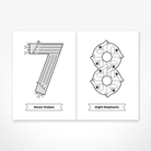 Animal Numbers Colouring Book by The Jam Tart - Learning Bugs UK