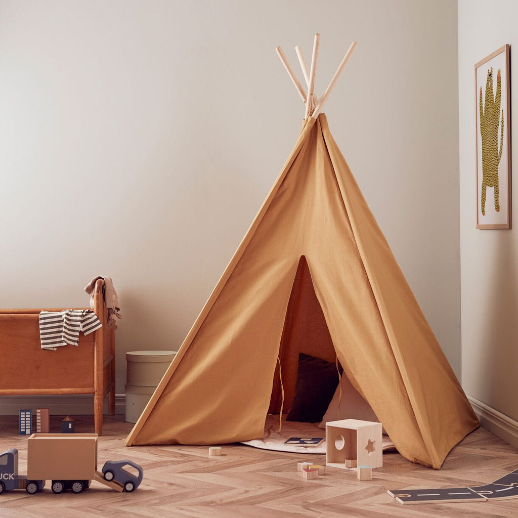 Buy Kids Concept Tipi Tent - Yellow | for kids by Learning Bugs UK