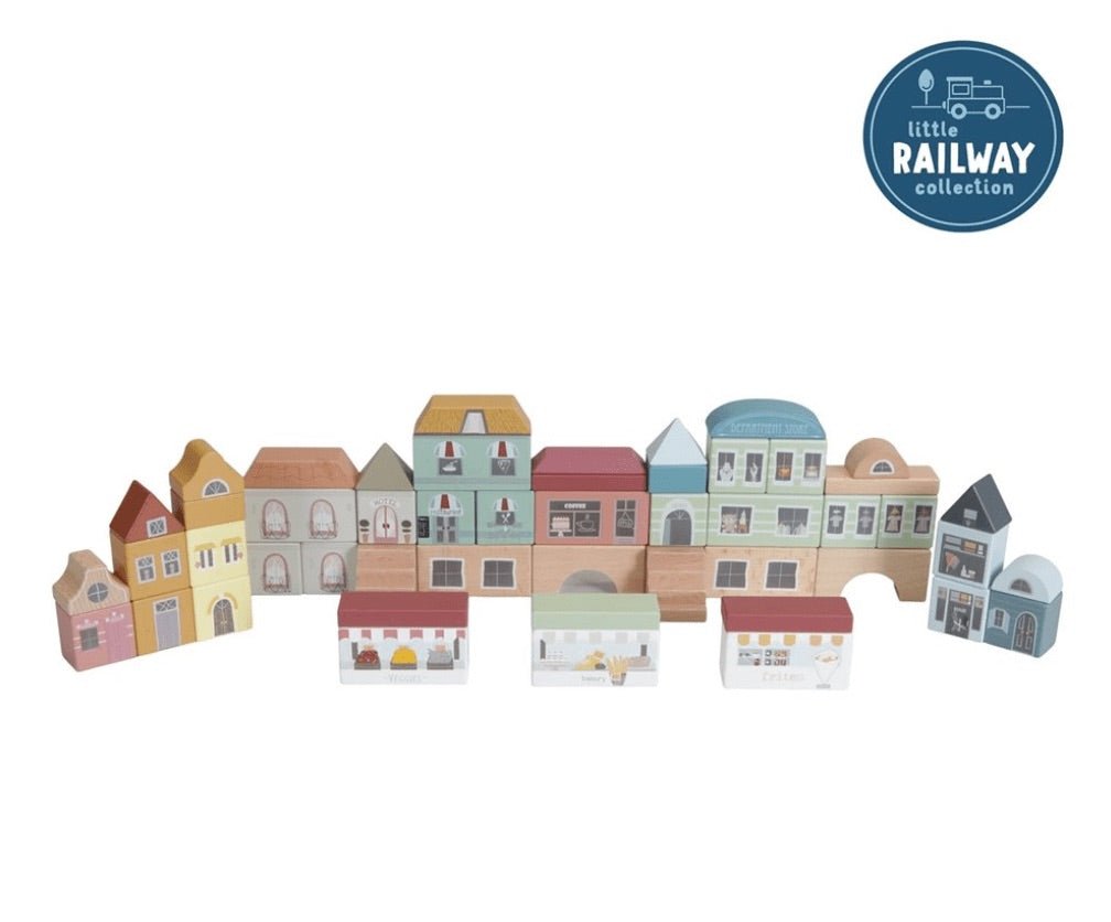 Buy Little Dutch Railway extension - City building blocks | for kids by Learning Bugs UK