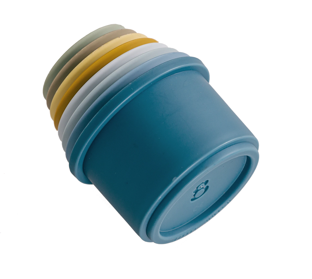 Little Dutch Stacking Cups Blue by Learning Bugs - Learning Bugs UK