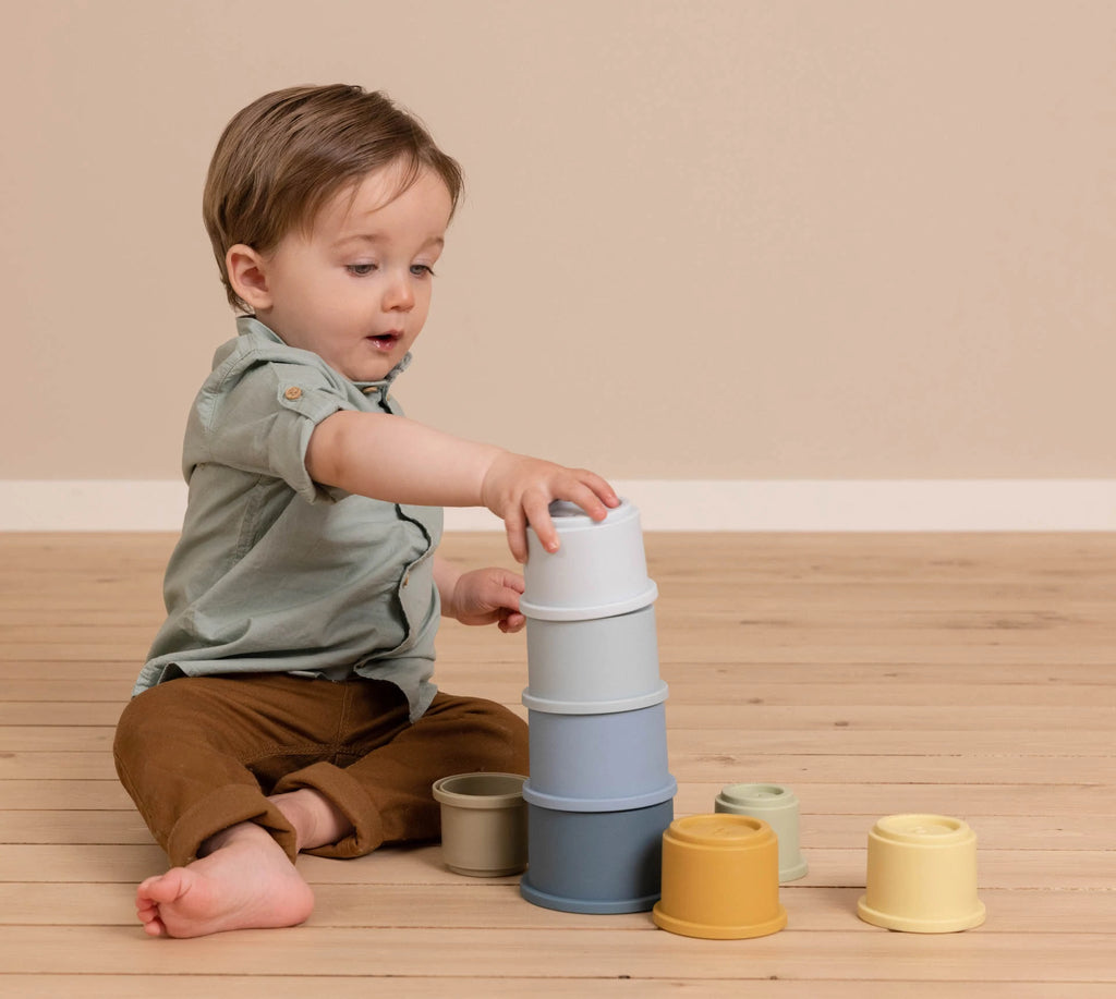 Little Dutch Stacking Cups Blue by Learning Bugs - Learning Bugs UK