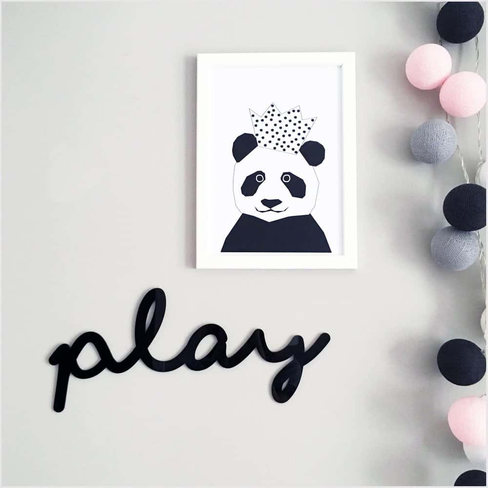 Lala Loves Decor Play Acrylic Sign by - - Learning Bugs UK