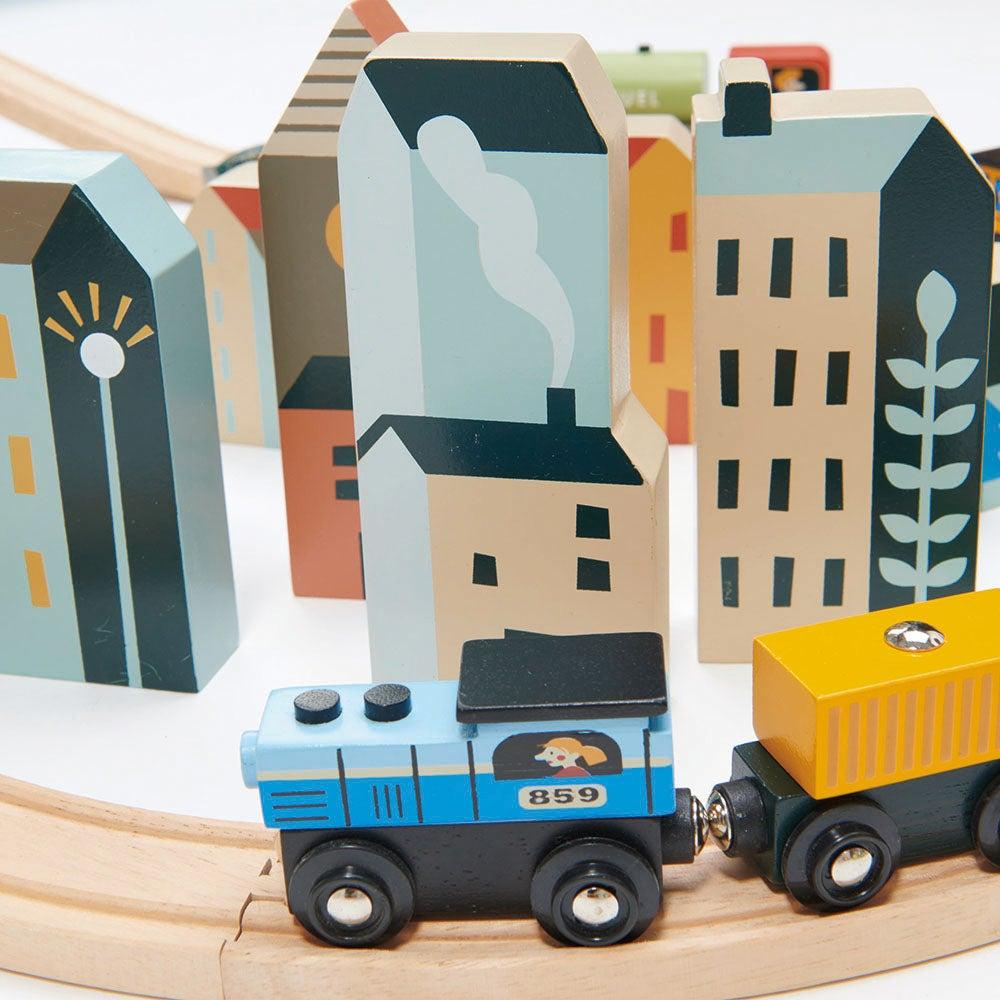 Buy Tender Leaf Toys Mountain View Train Set | for kids by Learning Bugs UK