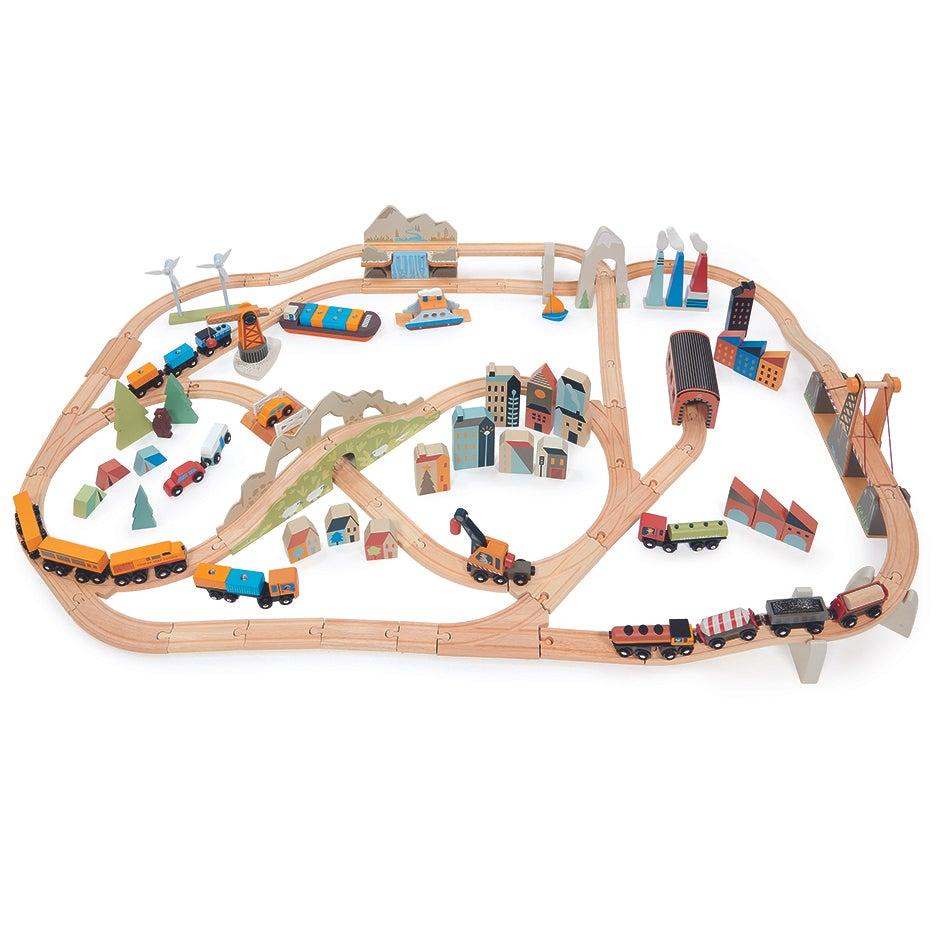 Buy Tender Leaf Toys Mountain View Train Set | for kids by Learning Bugs UK