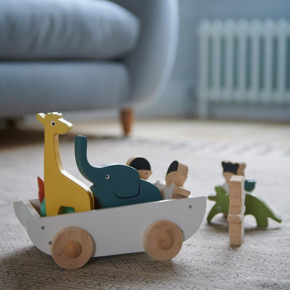 Buy Tender Leaf - Wooden Cart and Friends | for kids by Learning Bugs UK