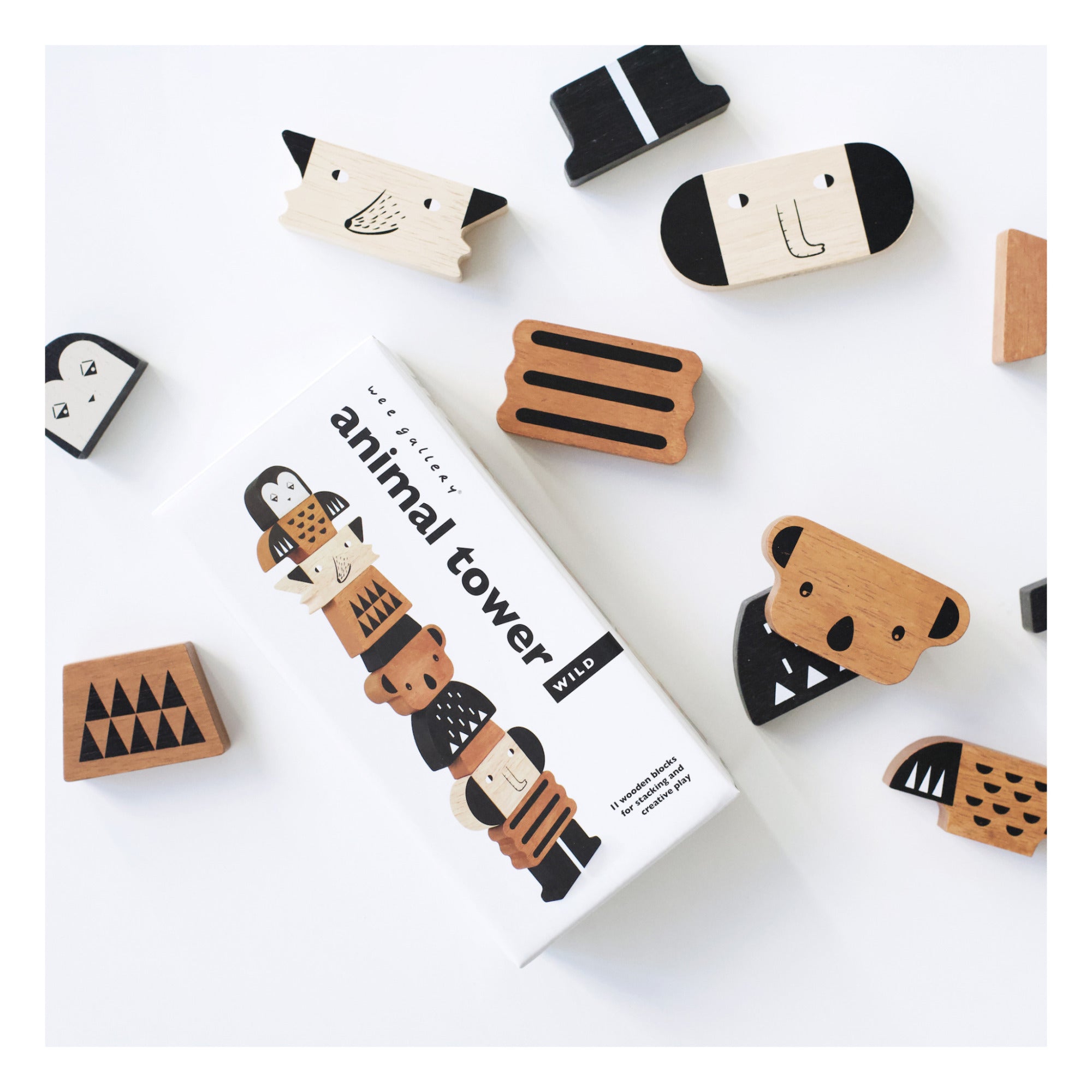 Buy Wee Gallery - Animal Tower | for kids by Learning Bugs UK