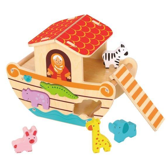 Woody Treasures Wooden Noahs Ark by Woody Treasures - Learning Bugs UK