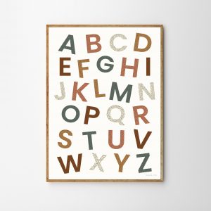 kids alphabet poster