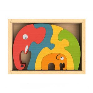 Begin Again Elephant Family Puzzle